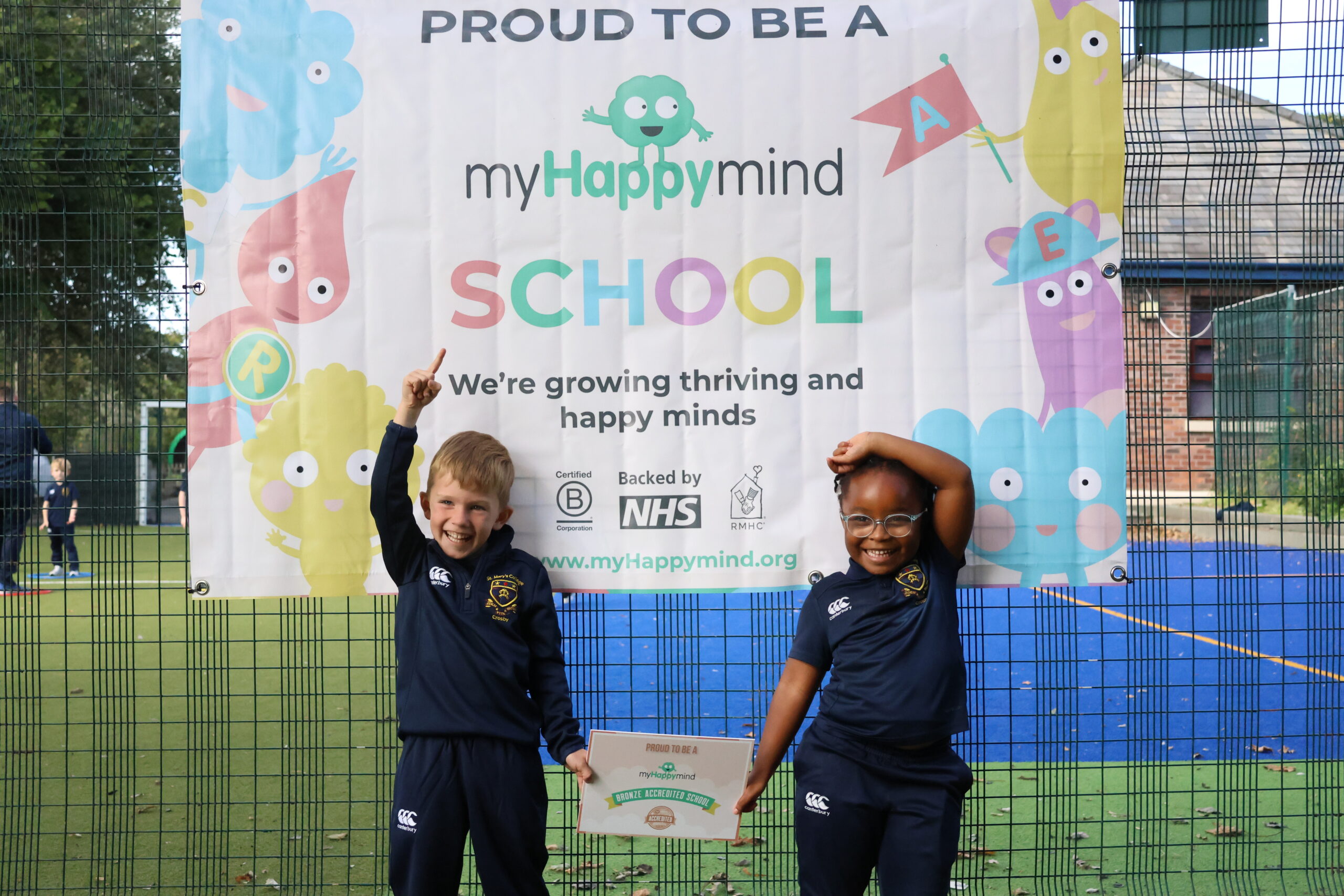 We are a myHappymind Bronze Accredited School!