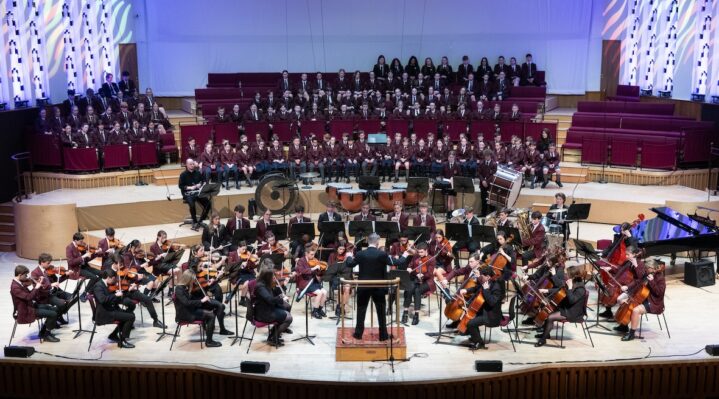 St. Mary's College musicians take to the stage at Liverpool's Philharmonic Hall
